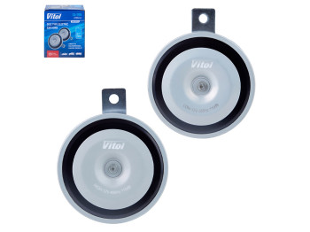 Сигнал электромагнитный дисковый VITOL, CA-1195, 12V, 95мм