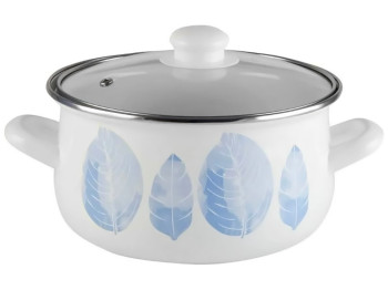 Кастрюля Infinity Feather SD-1620, со стеклянной крышкой, 14см, 1,4л, 37707