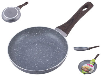 Сковорода Kamille с антипригарным покрытием Grey marble из алюминия, 30см