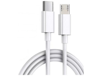 Кабель USB Type C to Micro 1m, Белый