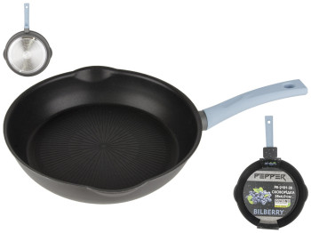 Сковорода глубокая без крышки PEPPER BILBERRY инд. дно, покрытие MEGA-STONE D28х6см PR-2101-28