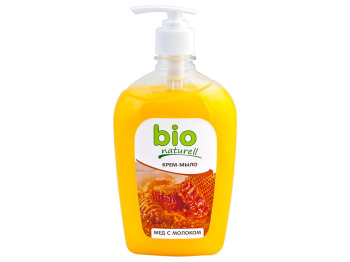 Крем-мило рідке "BIO Naturell" Мед з молоком 500мл