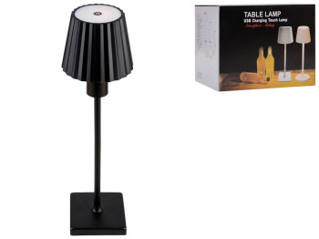Лампа Настольная Плисированая L110 1800 мАч, цвет черный