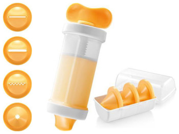 Дозатор для вершкового масла та паст DELLA CASA 4 насадки 85622