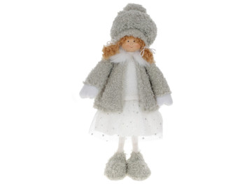 Новогодняя игрушка Девочка, 27x16x52см, цвет - мятный