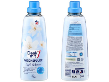 Кондиціонер для прання Denkmit Soft Embrace, концентрат, 40 циклів, 1л