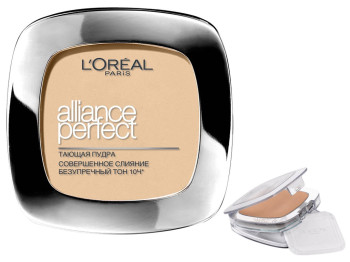 Пудра компактная для лица LOreal Paris "Alliance Perfect" D5 (бежево-золотистый) 9г