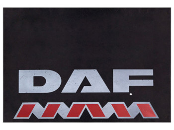 Брызговики для грузовых машин, DAF, резина, 585×400мм, цвет черный (цена за 2шт)