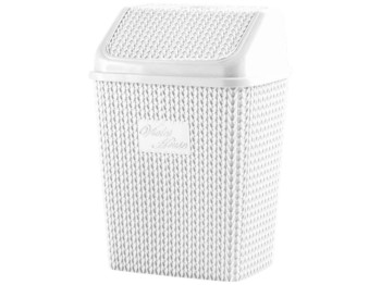 Корзина для мусора Violet House 0026 Виолетта White, 10л, 2065131650010