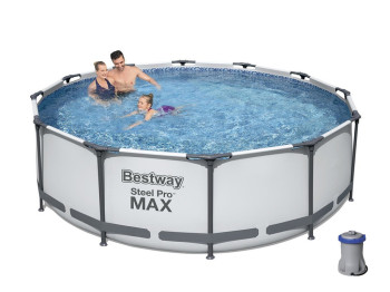 Басейн каркасний круглий Steel Pro MAX. Bestway 56416