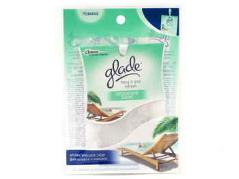 Освежитель воздуха для шкафов Glade Hang it and Refresh "Океанский оазис" 1шт