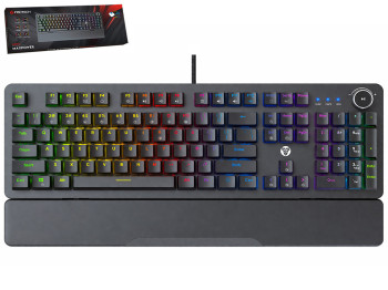 Клавиатура игровая Fantech Max Power MK853V2, Red Switch, подсветка, Type‑C, ENG/UKR, цвет черный
