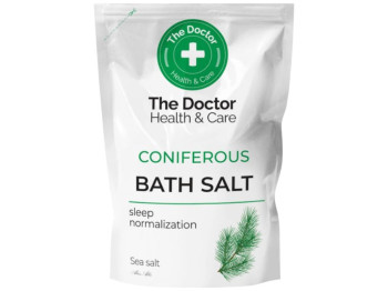 Соль для ванн "Домашний доктор" хвойная дой-пак 500г