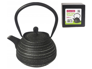 Чайник заварочный Kamille чугунный (черный), 600мл