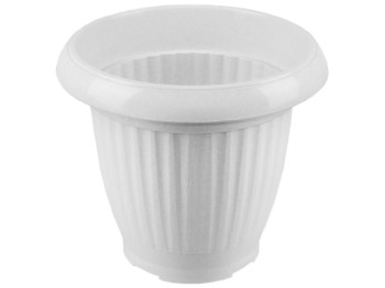 Горщик для квітів підлоговий №3 10л (колір білий) Консенсус