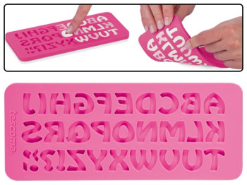 Форма силіконова DELICIA DECO алфавіт ретро 52679