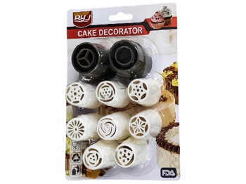 Насадки для кондитерського шприца/мішка, 21х14см (ціна за набір 10 предметів)