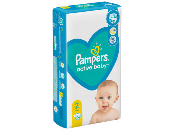 Подгузники одноразовые для мальчиков и девочек Pampers Active Baby Размер 2 Mini 4-8кг 64шт