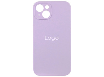 Чехол Silicone Case Full Size with Frame для iPhone 15, Цвет 39.Elegant purple