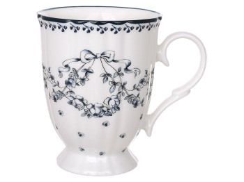 Чашка Vintage Blue, порцелянова, синя, 380 мл