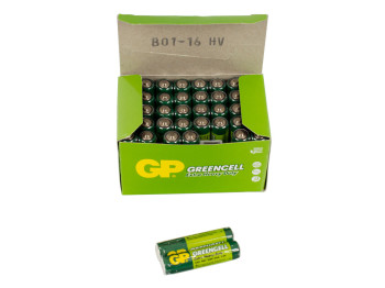 Батарейка сольова GP Greencell, 1.5V, AAA, R03 (ціна за упаковку 40шт, 20 спайок по 2шт)