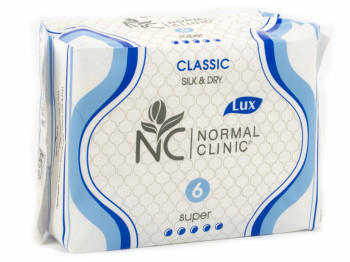 Прокладки для крит. дней Normal Clinic Classic silk&dry 5капель (цена за уп. 6шт) NCF17K