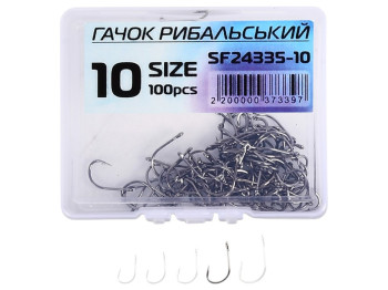 Крючок рыболовный №10 (цена за упаковку 100шт)