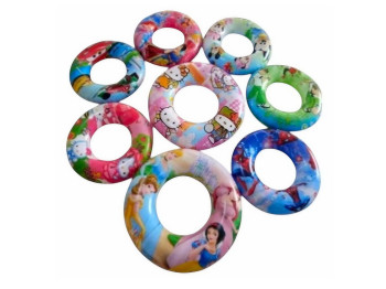 Надувне коло для плавання, ПВХ, з дитячими малюнками, 80см