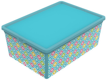 Контейнер Qutu Trend Box Vibrant, с крышкой, 10л, 8690067766708