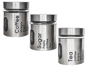 Емкость для сыпучих продуктов с металлической крышкой 8,2х8,2х10см 330мл