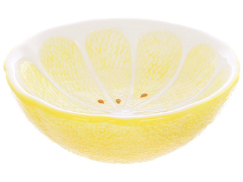 Салатница керамическая Lemon, 1л, цвет желтый