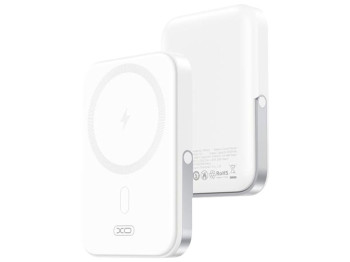 Power Bank XO PR242 PD20W Magnetic wireless 15W Type-C with U-shaped holder 5000mAh Цвет Белый
