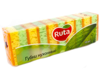 Губки кухонні "Ruta" пористі 9x6x3см 10шт