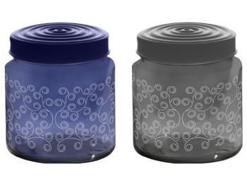 Банка Herevin Dark Blue-Grey-Ivy Mix, 1л, 8699038089624