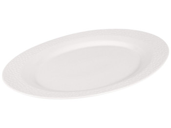 Блюдо Pimples, порцеляна, 37×24,5×3см, колір білий