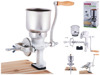 Мельница для зерна ручная Kamille нержавеющая сталь 28х9х41см