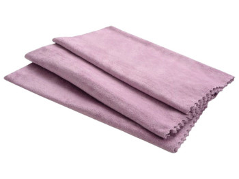 Набір рушників Soho Velur Rose, 35×75 см, мікрофібра з поліестером, 280 г/м², 3 штуки, колір рожевий