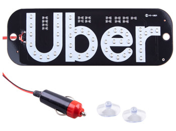 Панель "UBER" велика, зелена (UBER COB GR)