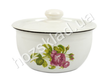 Салатник Idilia з кришкою "Троянда Кавказу" 1,5л 17см
