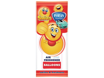 Освежитель воздуха Fresh Way "SMILES DRY" сухой листик Bubble Gum