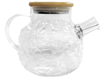 Заварник Bubbles с пружиной - ситом и бамбуковой крышкой, 1,0л