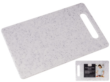 Доска разделочная пластиковая Мрамор белая 15х0,6х25см