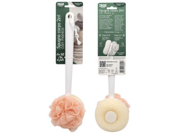 Щётка для тела IRGE, 2в1 губка и щётка
