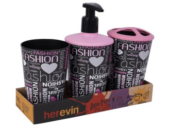 Набір для ванної кімнати Herevin Fashion (ціна за набір 3 предмети) 8699038097315