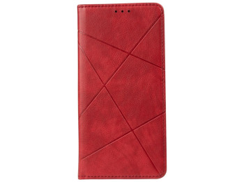 Чехол-книжка Business Leather для Realme Q3t Цвет Красный