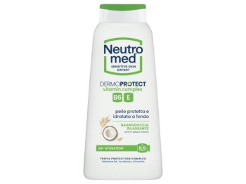 Гель для душа Neutromed dermoprotect, овсяное молоко и кокос, успокаивающий, pH 5.5, 600 мл