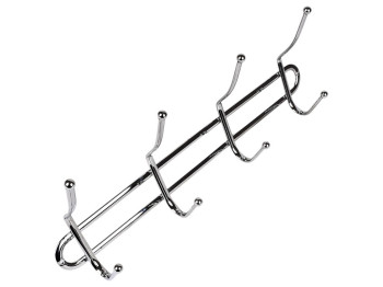 Вішалка настінна хромована на 4 гачка НО-2216А4