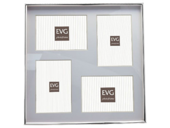 Фоторамка EVG, ONIX A02 Collage 4 Silver, металл, 10×15 см
