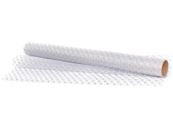 Текстиль для декораций, цвет - серебро