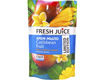 Крем-мило Fresh Juice "Caribbean Fruit" Карибський фрукт дой-пак 460мл